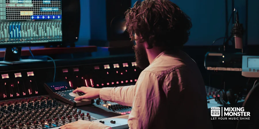 Audio Engineer Balancing A Mix Audio Engineer Balancing A Mix
