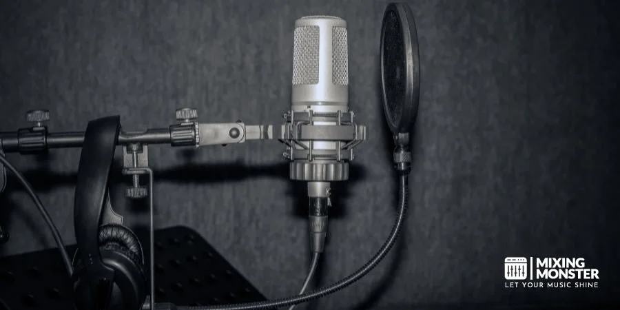 A Recording Microphone With A Pop Filter A Recording Microphone With A Pop Filter