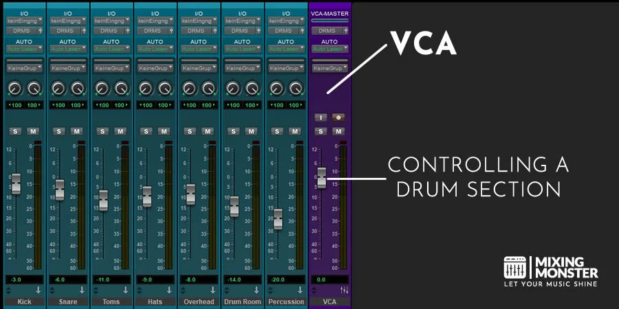 Vca Fader In Pro Tools Vca Fader In Pro Tools