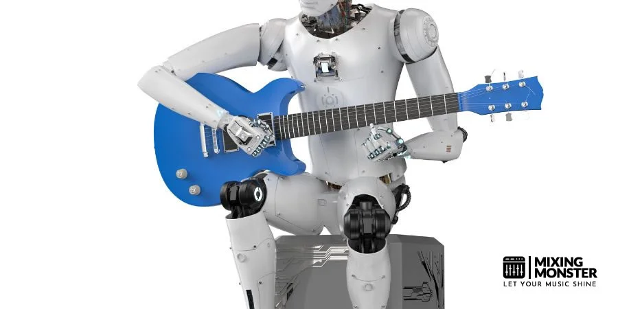 A Robot Playing Guitar A Robot Playing Guitar